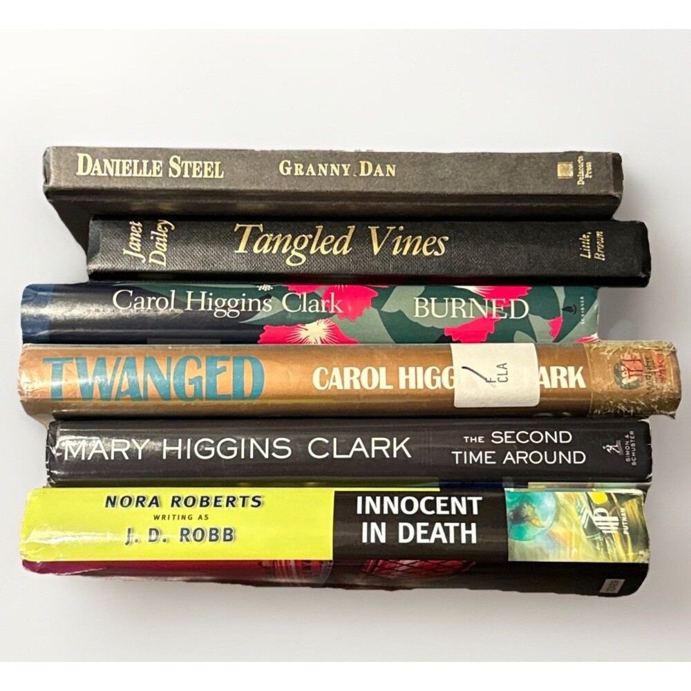 Bestselling Women’s Fiction Hardcover Book Lot Steel Clark Roberts Robb 6 Books